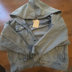 BEIS x Gap hooded denim jacket